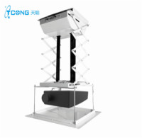Support mural motorisé de petite taille, support de projecteur, réglable en hauteur, montage au plafond avec télécommande pour écran de Projection