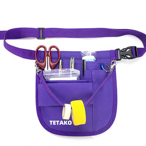 <span class=keywords><strong>Riñonera</strong></span> médica multicompartimiento para enfermera, cinturón organizador de enfermeras con soporte de estetoscopio y soporte de cinta - Product Image 2