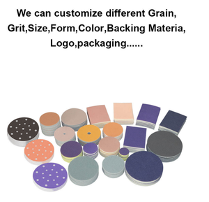 Disco de Esponja Abrasiva OEM de Dureza Média 2/3/4 polegadas 75*100*5mm Flexível Grit P320-1200 Esponja de Lixa Úmida para Metal Automotivo - Product Image 6