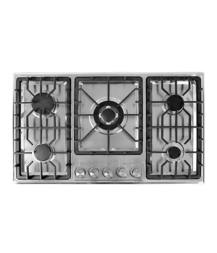 Newest Hot Selling Stainless Steel Built In Gas Stove Gas Hob 5 Burner