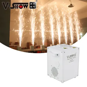 V-gösterisi Mini Sparkler 650W sahne etkisi piroteknik soğuk kıvılcım çeşme makinesi hiçbir Ti tozu