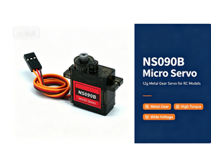 NS090B Micro Servo de 12g con Engranajes Metálicos y de Plástico, 3.7-6VDC, 1.6kg/cm, 21T Dientes, Mini Servo para Dron FPV, Coche RC, Robot, Modelo - Product Image 3