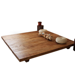 Tatami japonés Homestay <span class=keywords><strong>Hotel</strong></span> Log floor 1,5 m 1,8 cama baja doble de madera maciza - Product Image 1
