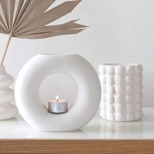 Brûleur de Cire Fondante Céramique Blanche Bulle de Luxe d'Usine, Brûle-Parfum d'Huiles Essentielles Senteur Fondante, Décoration Maison Minimaliste - Product Image 4