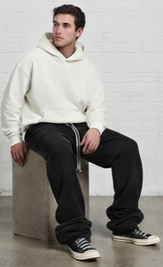 Men's Modern Loose Fit Wide Leg Solid Color <b>Sweatpants</b> <b>Oversized</b> Baggy Athletic Streetwear Bottoms - Product Image 3