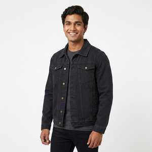 Oversized Denim <b>Jacket</b> for Men Breathable <b>Winter</b> Season Wholesale <b>Cheap</b> Prices Plus Size Cotton Denim <b>Jackets</b> for Men OEM - Product Image 1