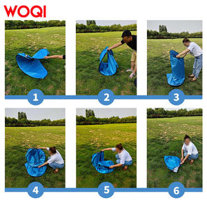 Tente de douche pliable Woqi 120x120x190cm, imperméable, abri d'extérieur pour le camping, la plage et le vestiaire - Product Image 5