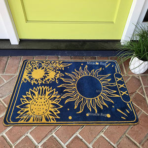 <span class=keywords><strong>Tapis</strong></span> géométrique bohème à poils longs fait main sur mesure, lune marine <span class=keywords><strong>XXL</strong></span>, résistant aux intempéries, pour salon - Product Image 1