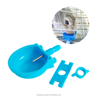 YYX LMR-14 Abreuvoir à tétine en plastique PP pour lapins, biberon d'eau pour animaux, coupelle d'eau, abreuvoir à lapins, tétine d'eau