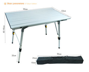 Hot Selling Outdoor Aluminum Alloy Portable Folding <b>Foldable</b> Korea Camping Lightweight <b>Table</b> for Picnic - Product Image 2