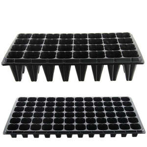 Vassoi per Semina in PS Durevole, 21-128 Celle, per Fiori, Verdure e Piante, Vassoi Quadrati in Plastica per Germinazione Semi - Product Image 3