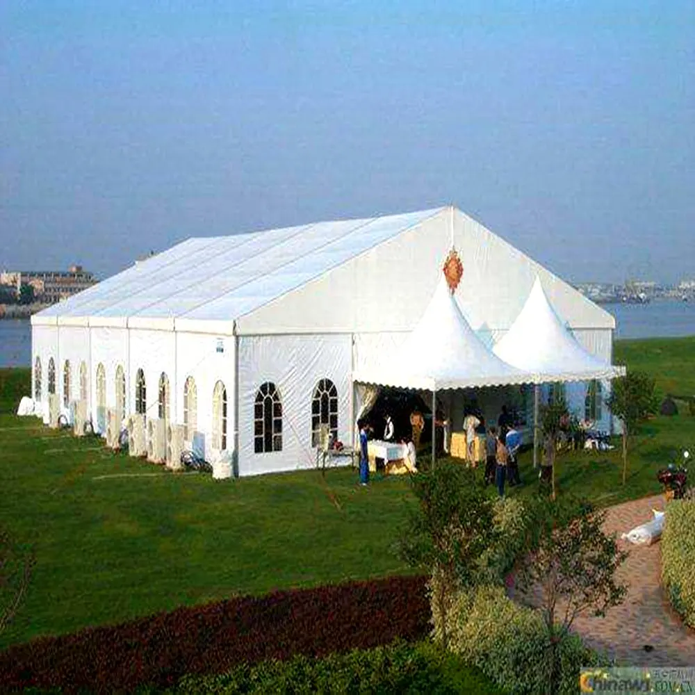 1000เต็นท์คู่พีวีซีเคลือบอลูมิเนียมอัลลอยด์ SGS Expo435-event คนเหตุการณ์เต็นท์สำหรับงานแต่งงานงานปาร์ตี้และนิทรรศการ
