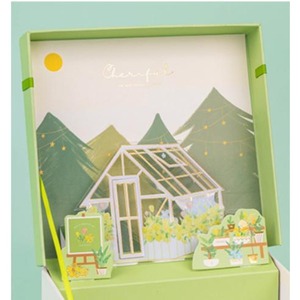 3D paper <b>box</b> clam shell birthday <b>gift</b> packaging <b>box</b> creative snack <b>box</b> <b>large</b> size, customizable according to needs - Product Image 3