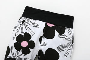 Vêtements pour enfants et femmes, combinaisons en coton fleuri pour bébés filles avec leggings pour bébés en gros - Product Image 6
