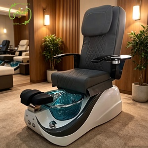 Fauteuil de <span class=keywords><strong>pédicure</strong></span> électrique de luxe pour salon, avec fonction massage et station de manucure, taille king size - Product Image 1
