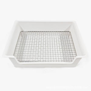 Fabricante al por mayor ecológico plástico conejo inodoro Chinchilla conejillo <span class=keywords><strong>de</strong></span> indias urinario orinal jaula fijable suministros <span class=keywords><strong>de</strong></span> limpieza - Product Image 5