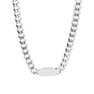 2026 New Simple Niche Design Geometric <b>Chain</b> Necklace <b>Titanium</b> Steel Silver Plated Unisex's Necklaces Fashion Jewelry Wholesale - Product Image 6