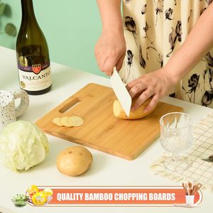 Planches à découper en bambou personnalisées avec poignées, plateaux <span class=keywords><strong>de</strong></span> service en bambou, cadeaux gravés personnalisés - Product Image 6
