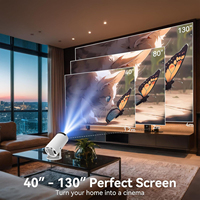 Projecteur intelligent portable HY300PRO Game Mini Android 11, console de jeux vidéo 2-en-1, plus de 30000 jeux, WiFi, 2 Go de RAM, 4K, pour la maison et l'extérieur