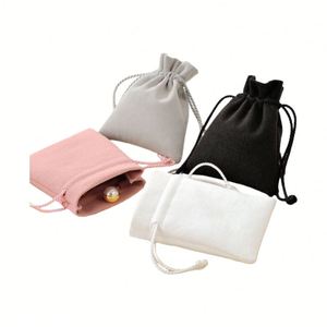 Bolsa de Terciopelo para Guardar Joyas, con Cordón en Forma de Capullo de Microfibra, para Anillos, Aretes, Collares, Otros Accesorios y Dispositivos Bluetooth - Product Image 2