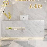 Meuble de réception de beauté moderne multifonctionnel en marbre de haute qualité et bon marché pour salon