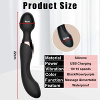 Starke Kraft 10-Gang Big Vibration für Frauen Dual Heads Vibration AV Wand Body Massager Sexspielzeug für Frauen Female Sex Produkte