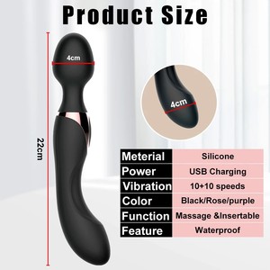 <span class=keywords><strong>Strong</strong></span> Power 10 Speed Big Vibração para Mulheres Dual Heads Vibração AV Wand <span class=keywords><strong>Body</strong></span> Massager Toy <span class=keywords><strong>Sex</strong></span> para Mulher Produtos do sexo feminino - Product Image 4