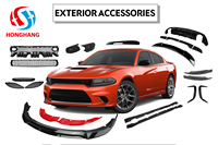 Lèvres avant d'accessoires de voiture automobiles Chaoshenghang, séparateur de lèvre de pare-chocs avant pour Dodge Charger SRT 2015 2016 2017 2018 2019 +