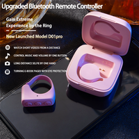 Terbaru Wireless BT Tiktok pengendali jarak jauh Mini Smart bergulir cincin dengan kompartemen pengisian foto Video musik Halaman Turner