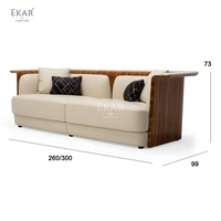 Canapé moderne à trois places en cuir et tissu Ensemble de chaises longues pour salon Sièges modulaires fonctionnels et élégants Hôpitaux en mousse d'angle