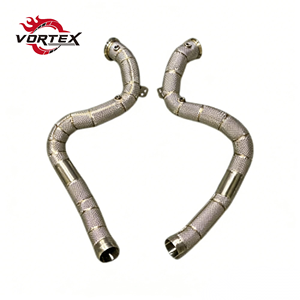 ท่อลงแคทแบบไหลสูง Vortex 304 สำหรับ Mercedes-Benz AMG C63 C63S W205 4.0T ปี 2016–2023 พร้อมแผ่นกันความร้อน ไม่แสดงไฟเตือน Check Engine - Product Image 1