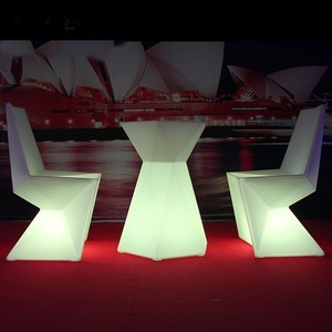 Mesa de Bar moderna para exteriores, mostrador de recepción, Mesa Alta, muebles comerciales, club nocturno, cóctel, fiesta de bebidas altas, plástico IP65, 1 Juego - Product Image 4