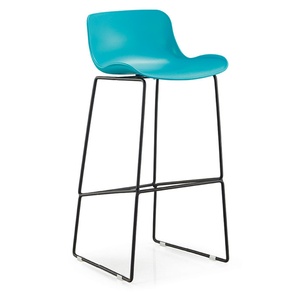 Wholesale Bar Restaurant Kitchen Furniture Counter Nordic Simple Patio Outdoor High <b>Plastic</b> Bar <b>Stool</b> Chairs - Product Image 1