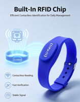 Individuelles Logo 13,56MHz NFC Silikon-Armband Wasserdichtes Verstellbares HF RFID-Armband QR-Code Bargeldlose Zahlung Großhandel