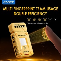 Unidad Flash USB EAGET FU80 Tipo-C de 128/256/512 GB, Unidad de Memoria USB de 560 MB/S con Cifrado de Huellas Dactilares, Unidad Flash USB de Estado Sólido de Lujo