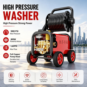 Nettoyeur haute pression portable électrique T20A 1800Psi/120Bar 220V pour lavage de voiture, garage et véhicule - Product Image 2