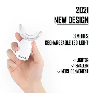 Kit di sbiancamento dei denti con sorriso di neve senza fili portatile 32LED <span class=keywords><strong>rosso</strong></span> e blu Kit di sbiancamento dentale sfuso con etichetta privata - Product Image 4