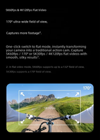 Nouveauté : Insta360 X6 360 °   Caméra d'action 8K Ultra HD avec stabilisation, étanche, idéale pour le cyclisme