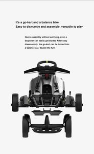 Ninebots Smart Bluetooth <span class=keywords><strong>APP</strong></span> quatre Modes cadre réglable Go Kart 4800W 43 Km/h pour la course intérieure/extérieure - Product Image 2