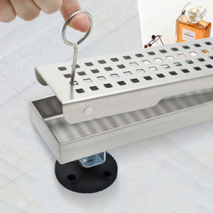 Drenaje Lineal para Baño de Acero Inoxidable Guida 71000101, Drenaje de Piso para Ducha Larga con Acabado Cepillado - Product Image 6