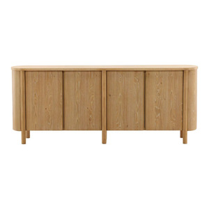 Modern Wood Storage <b>Sideboard</b> Cabinet with Decorative Design and Functional Compartments for Dining Room Furniture - Product Image 4