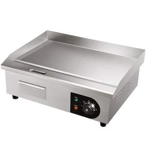 DB Wholesale Commercial Electric Griddle 21\" Countertop <b>Flat</b> Top <b>Grill</b> 1600W Teppanyaki <b>Grill</b> Stainless Steel 122-572 Degree US - Product Image 1