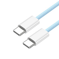 FARSINCE USB 2.0 Pd Câble de charge rapide tressé 3a 60w Type c à Type C Câble de charge rapide