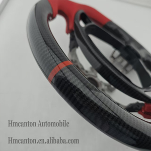 Hot Products Carbon Fibre Perforated Leather red Top Stripe Steering <b>Wheel</b> for Infiniti G27 G37 Car Steering <b>Wheel</b> - Product Image 2