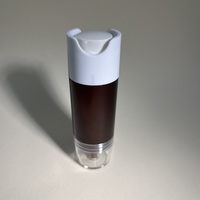 Flacon compte-gouttes en plastique ambré opaque de 20 ml avec embout aiguille pour essence, tonique et huile