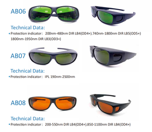 새로운 모드 IR 방사선 OD5 OD7 808 1064nm Ipl 제모 방지 안개 눈 보호 용접 레이저 안전 안경 - Product Image 5