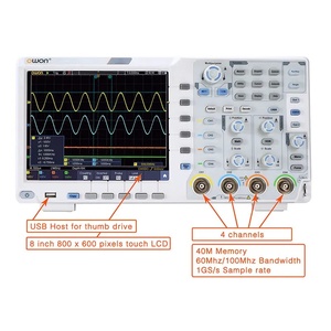 For XDS3064E Digital Oscilloscope 4 Channels 8-Bit Resolution 1GSa/<b>S</b> Sample Rate 60Mhz 100Mhz 200Mhz Bandwidth USB 40M Record - Product Image 6