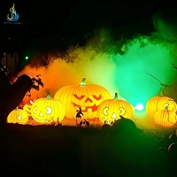Lanterne géante de festival d'Halloween en forme de monstre citrouille, vente en gros d'usine, pour décorations de parcs à thème en extérieur