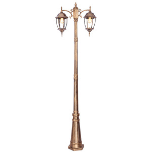 Lampadaire de jardin extérieur en laiton à LED blanc chaud avec abat-jour en verre IP66 AC 220V 2700K, éclairage paysager solaire à détecteur de mouvement - Product Image 6