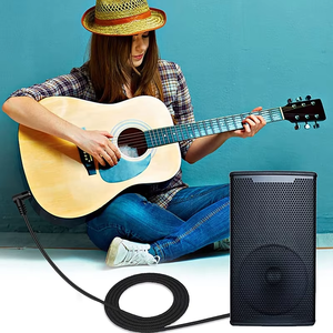 Xपुट उच्च गुणवत्ता 6.35 मिमी ट्रे स्टीरियो गिटार ऑड ऑडियो माइक्रोफोन केबल गोल्ड प्लेटेड हेड 6.35 मिमी दाएं कोण कनेक्टर - Product Image 5